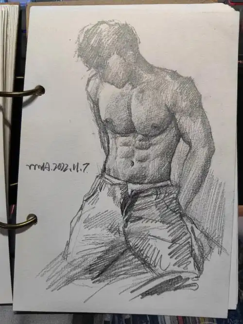 腹肌男友  #美术生的日常