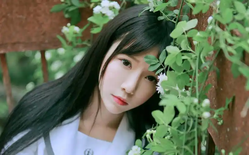 清新日系学生装制服美女唯美写真电脑高清壁纸