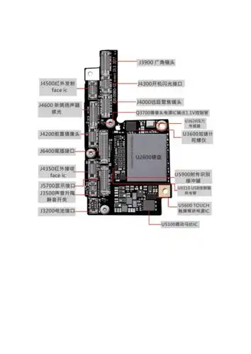 iphonex主板高清元件分布图doc