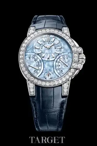 海瑞温斯顿海洋ocean系列女装双逆跳功能腕表