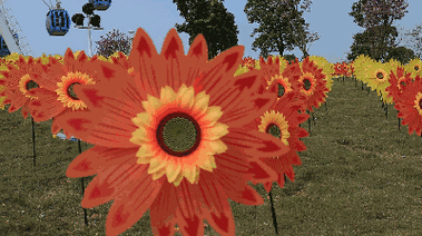 微风拂过,风车一起转动起来的时候,少女心爆棚惹~色彩艳丽,造型多样