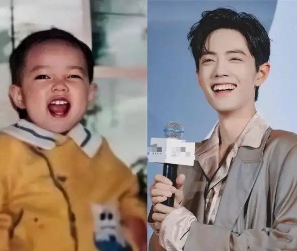 肖战这个笑容从小到大都是一样的