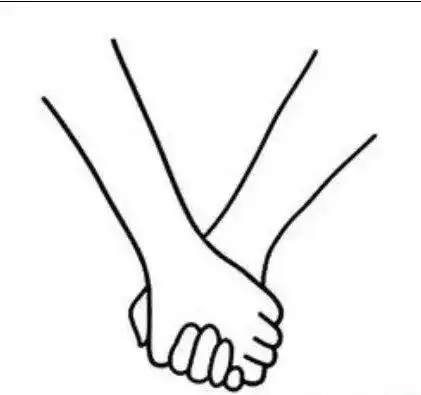 牵手简笔画 小朋友手牵手简笔画