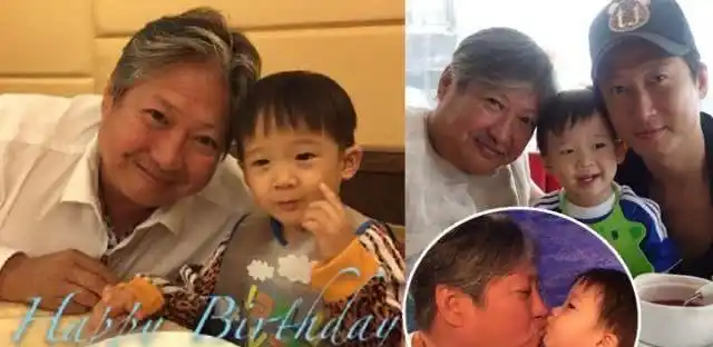 范丞丞跟洪金宝儿时照片曝光看到原图后打脸造谣者