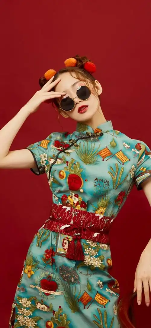 中国风国潮美女写真手机壁纸