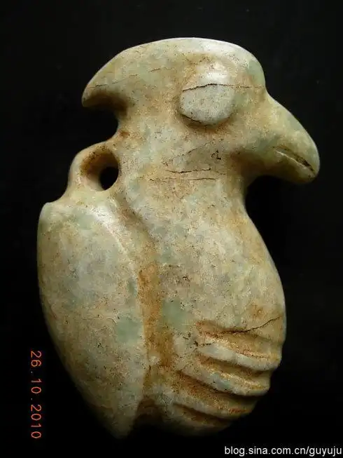 古玉居珍藏12红山文化玉鸟