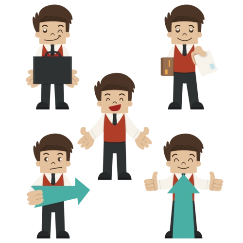 卡通人物站立图片大全