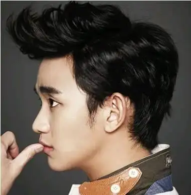 飞机头,韩式男士发型,男生圆脸发型
