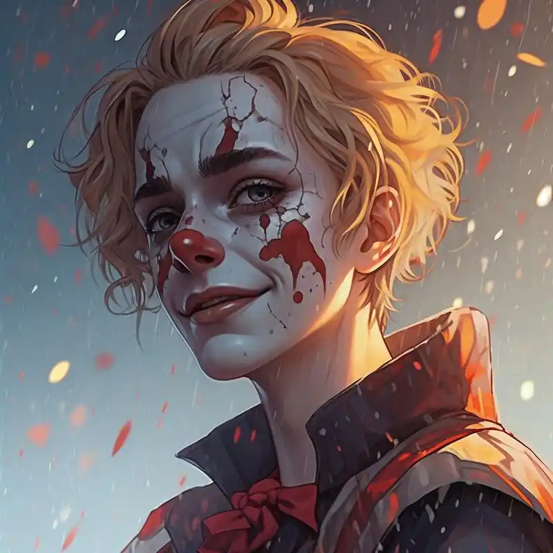 00伤感小丑漫画头像91