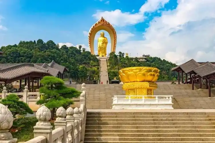 再跌宕亦有归处 -在东林寺中感受心中的禅意,其中以七宝莲池为核芯