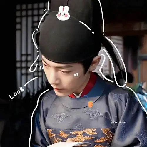 肖战超话#肖战藏海#xz#肖战藏海传#    好可爱的稚奴宝宝,呆萌呆萌的