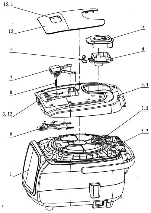 电饭煲的蒸汽阀结构