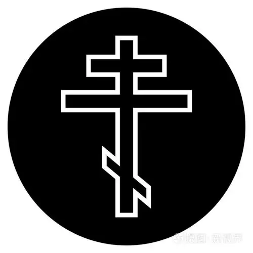 宗教东正教十字架按钮