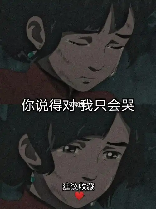 你说得对 我只会哭_素材_文字素材