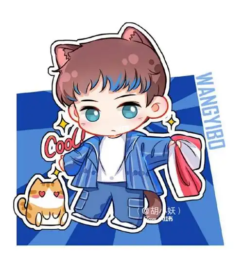 q版人物——王一博酷盖_q版_娱乐_明星娱乐资讯