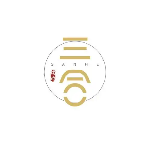三合烤鸡logo设计_三合 字体设计 烤鸡店 印章 中国风_万动力