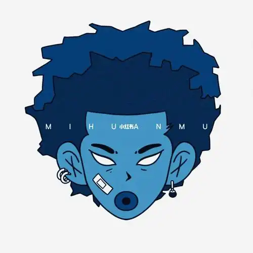 头像插画爆炸头