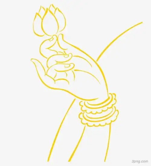 莲花免扣佛教手势观音手佛手鹅肝酱佛手茄瓜佛手插图本站所有作品均是