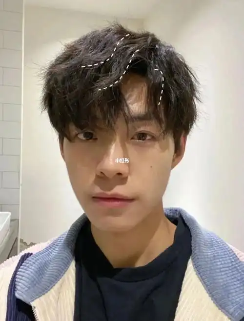 摩根碎盖简单好打理的碎盖烫发男生发型	发型,男生碎盖烫|烫型不烫卷