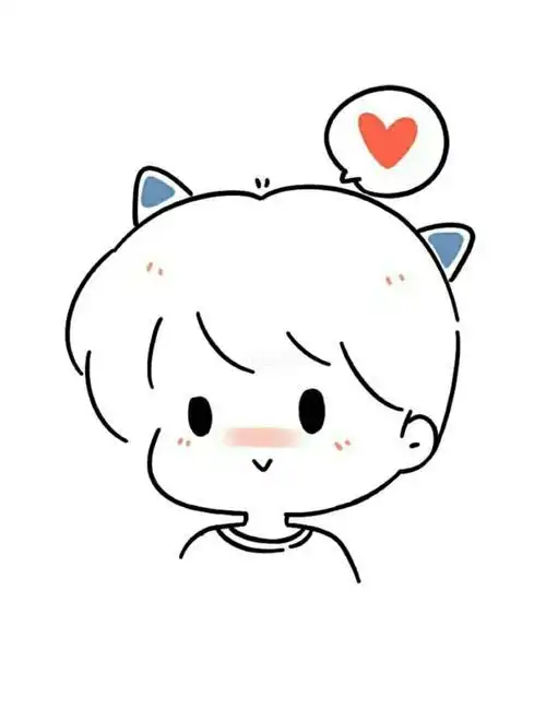 简笔画情头哟简笔画画画可爱简笔画素材头像