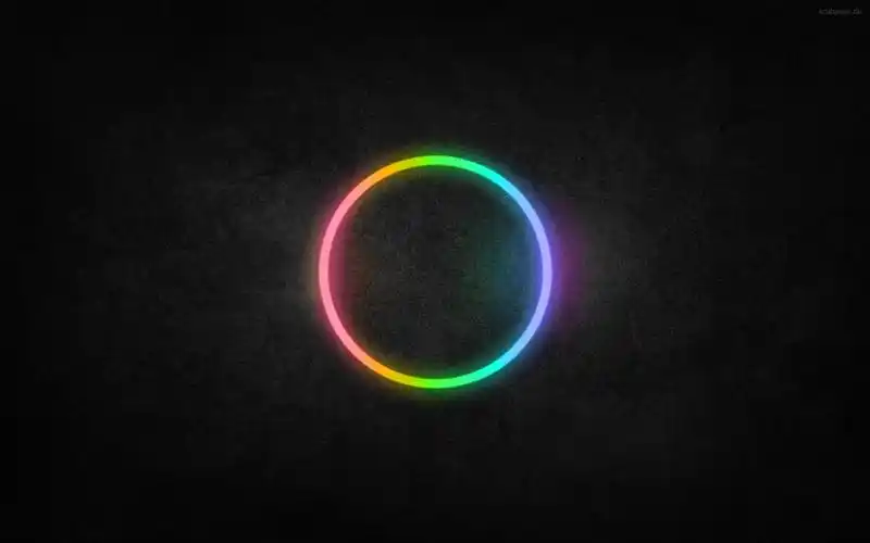 多彩的黑色圆圈高清壁纸高清原图查看