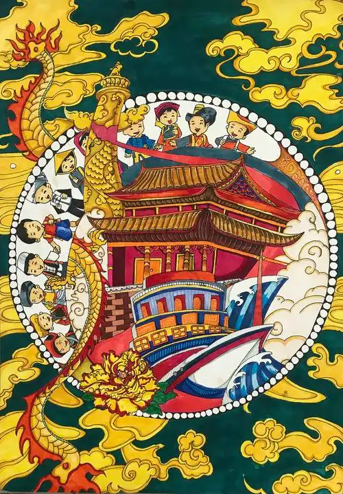 民族团结进步绘画比赛获奖作品展示二