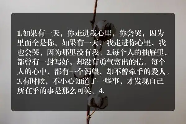 一个人心累的说说心情 伤感心累的文案短语