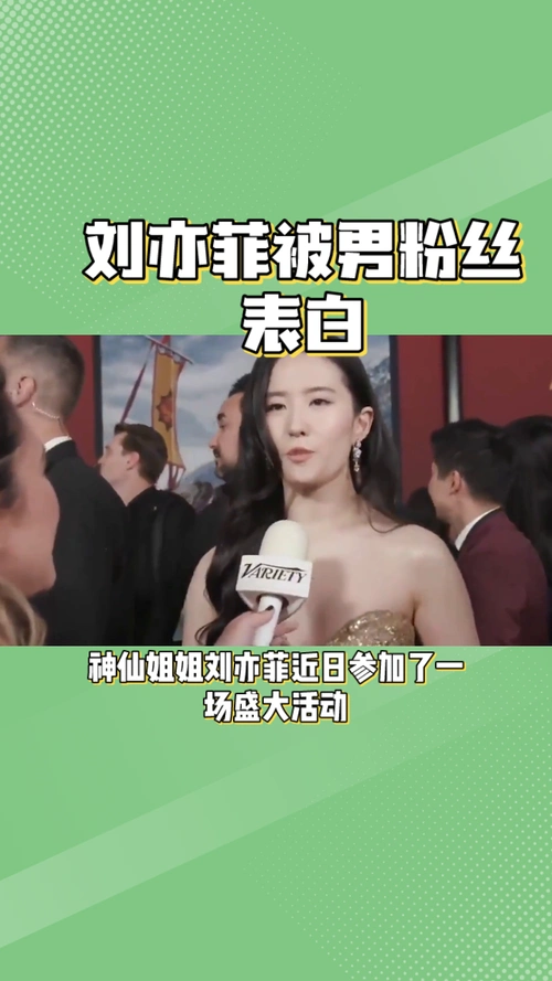 刘亦菲被男粉丝表白