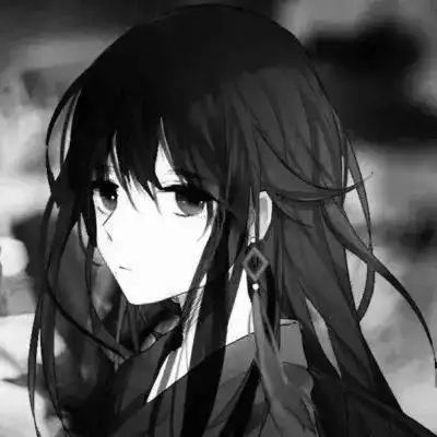 动漫黑白高冷孤独女头 二次元女生高冷霸气图片 - qq女生头像 - 520