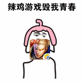 辣鸡游戏毁我青春(王者荣耀)_辣鸡_王者_荣耀表情