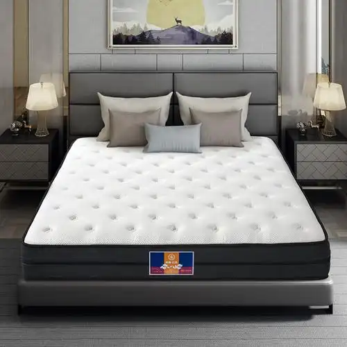 吉斯床垫席梦思酒店家用1.8m软硬两用乳胶床垫偏硬弹簧床垫22cm厚