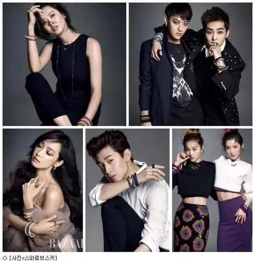 宋茜-exo-red velvet等携手为著名钻石品牌代言