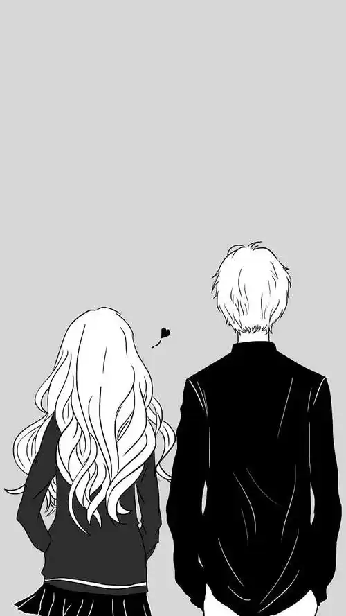 黑白情侣背影作者mumu弎金版权已注册未经许可严禁商用违者必究feli