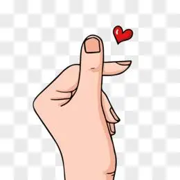 比心pngpsd卡通手绘一家人比心素材pngpsd卡通手绘免抠一家四口全家福