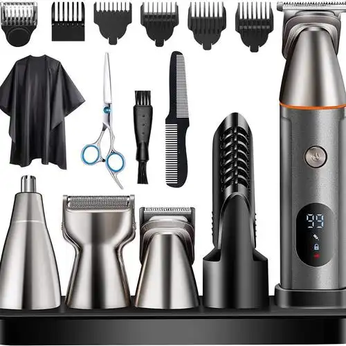 跨境丽科lk-881五合一电动理发器 男士油头电推剪剃须理容套装