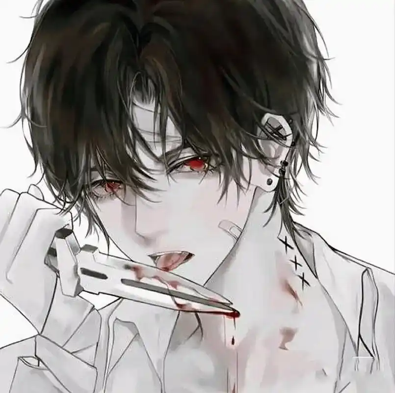 暗黑系的动漫头像男 暗黑系动漫男头像
