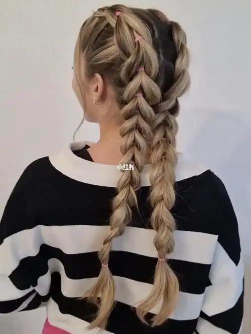 减龄双马尾辫  #麻花辫  #双麻花辫子  #双麻花辫  #双麻花辫教