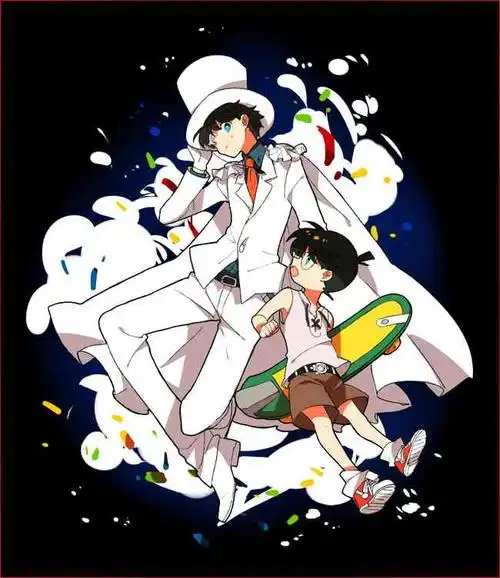 怪盗基德和柯南工藤新一的头像抱图留名