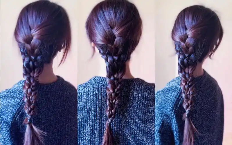 主打的就是一个优雅78显发量的法式复古麻花辫来了,旅行必备,不用翻