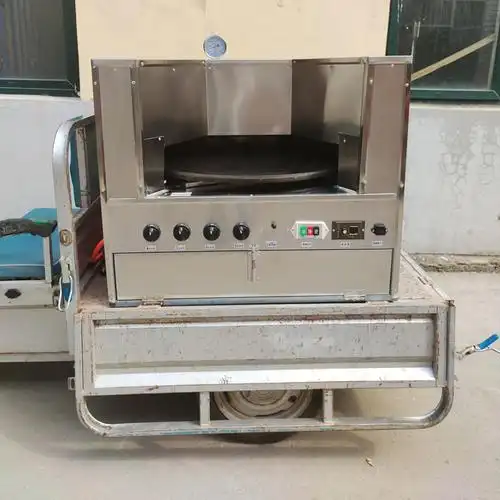 打烧饼炉子摆摊商用转炉燃气烧饼机全自动摆摊旋转烧饼炉