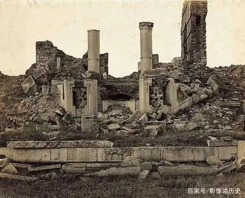 1901年圆明园的欧式拱形门:已遭破坏