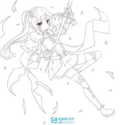 漫画线稿图片100张_漫画新手线稿临摹素材