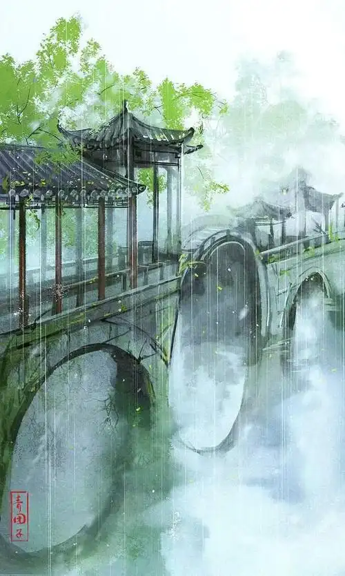 古风中国风插画壁纸,这意境太美了