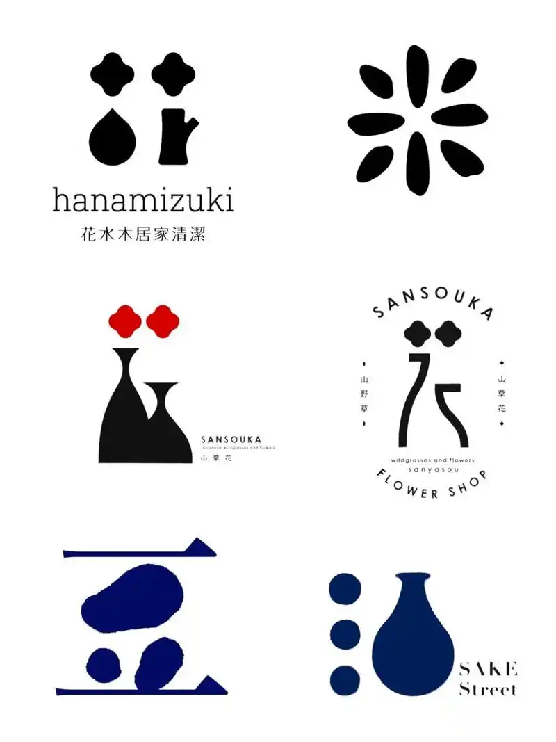 简单图形分享 文字logo创意设计分享 来自 burusu huang&pinterest