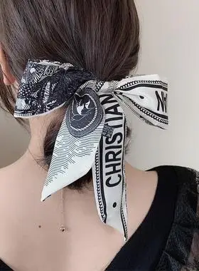 丝巾春款适合的狼尾束发带夏短发