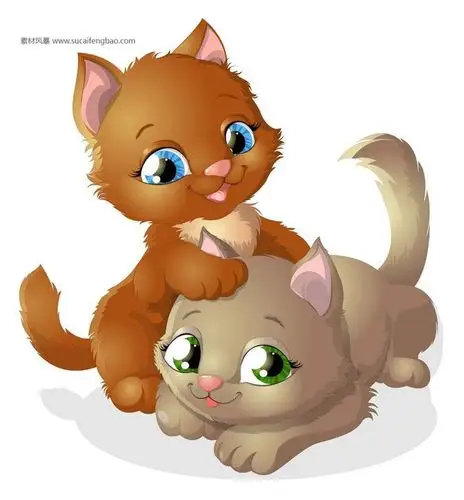 矢量卡通形象 卡通猫咪 卡通动物 可爱动物 矢量中国 矢量