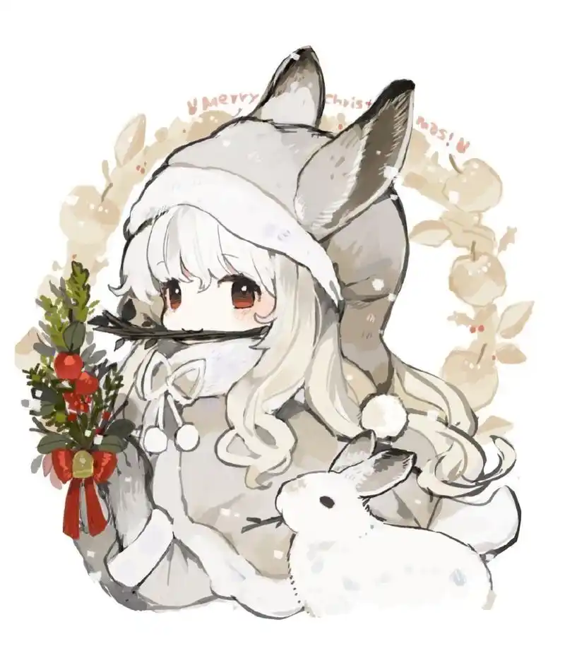 兔子拟人插画参考!