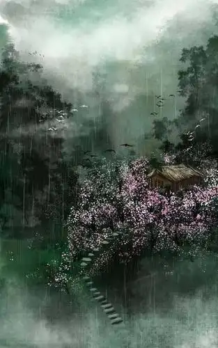 唯美古风插画风景壁纸