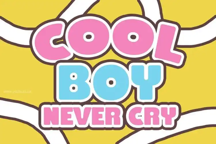 俏皮卡通的英文无衬线圆体标题字体-ragnic - 艺字网