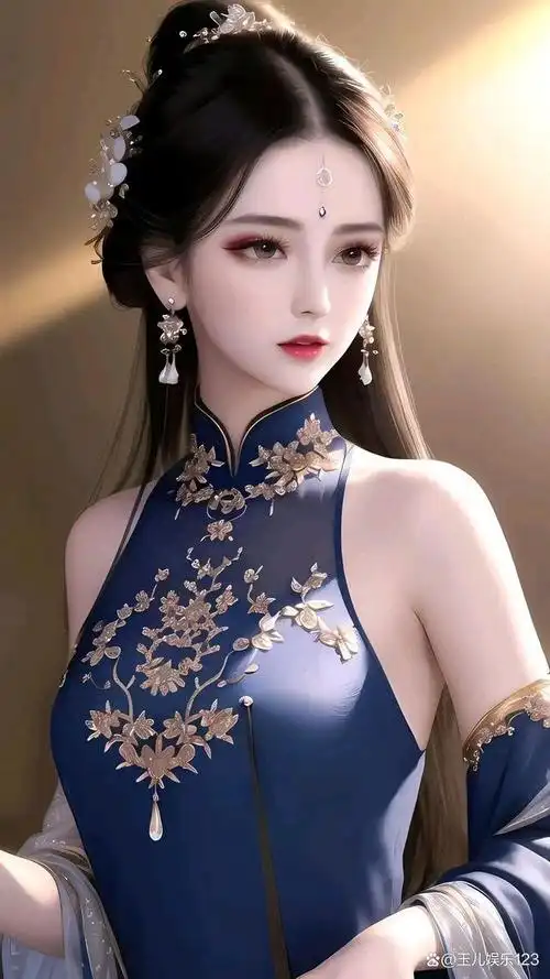 古装旗袍气质优雅甜美可爱的小姐姐